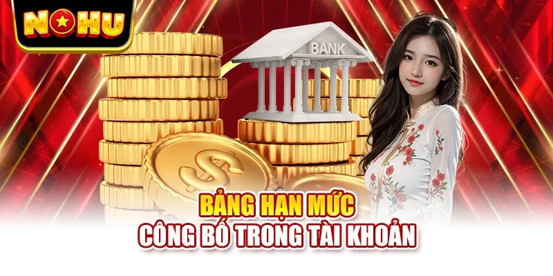 Bảng hạn mức công bố trong tài khoản